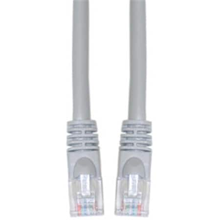 Cat6 Gray Ethernet Patch Cable, Snagless Molded Boot, 5 Foot